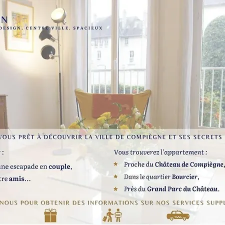 Apartmán L'aiglon- Modern & Spacious - Compiègne